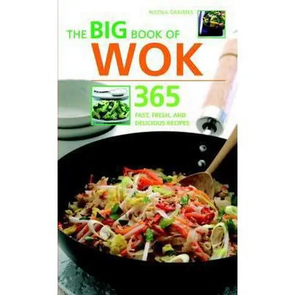 USED English Cookbook - Big Book of Wok: 365 Fast, Fresh, Delicious and Healthy Home Cooking Recipes by Nicola Graimes (Unknown Binding) - 1.63 lbs, Ideal Gifts for Cooking Enthusiasts