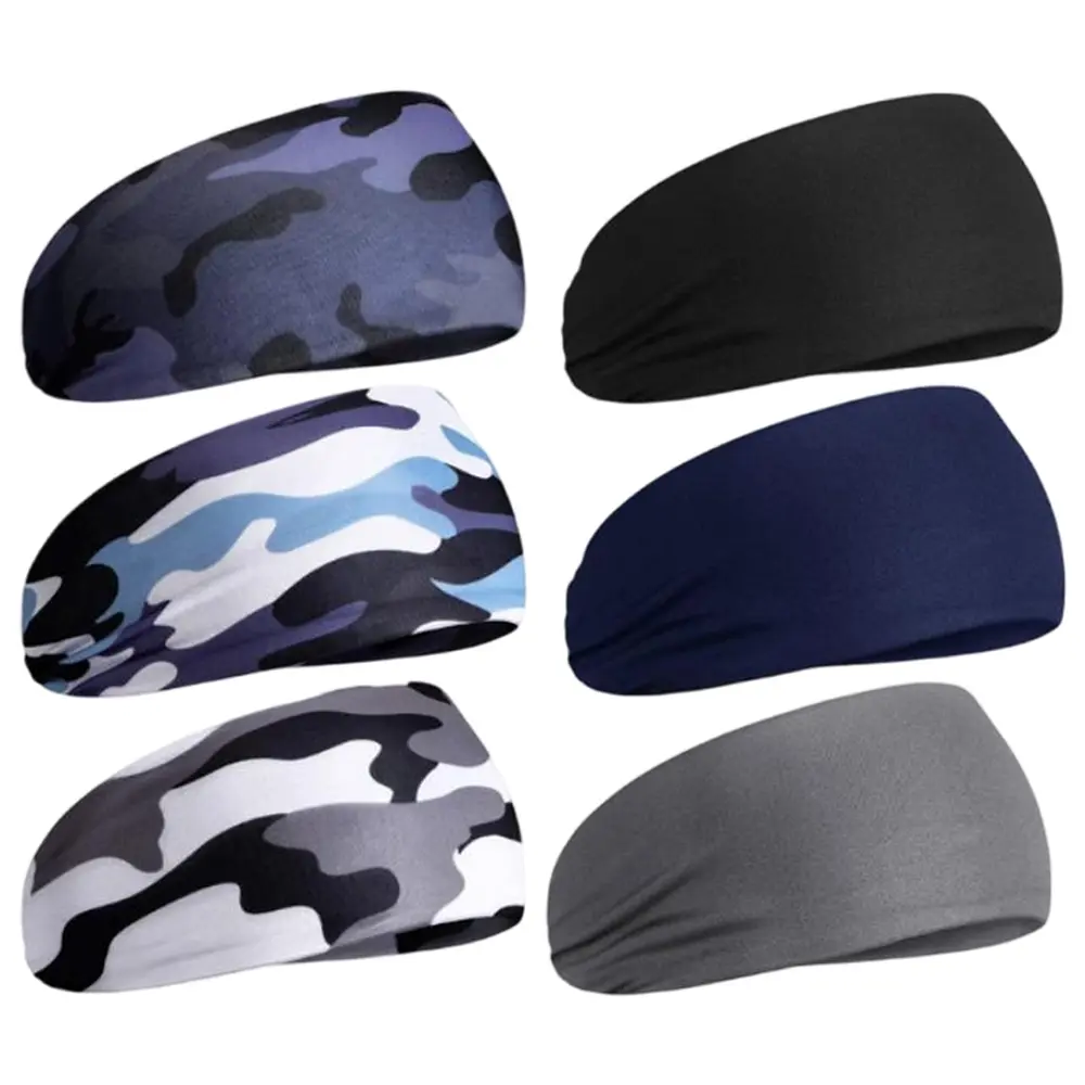 6 PCS Sweatbands for Kids Soccer Headbands Boys for Sports Breathable Sweat Wicking Headband for Kids Athletic Baseball Football Youth