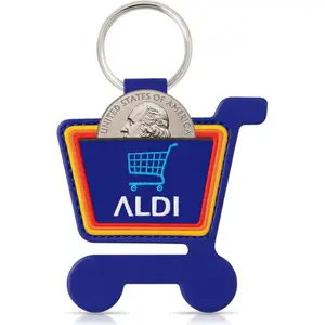 Aldi Quarter Keychain Holder – Key Ring Aldi Quarter Holder Keychain for Shopping Cart – Coin Keeper –2026