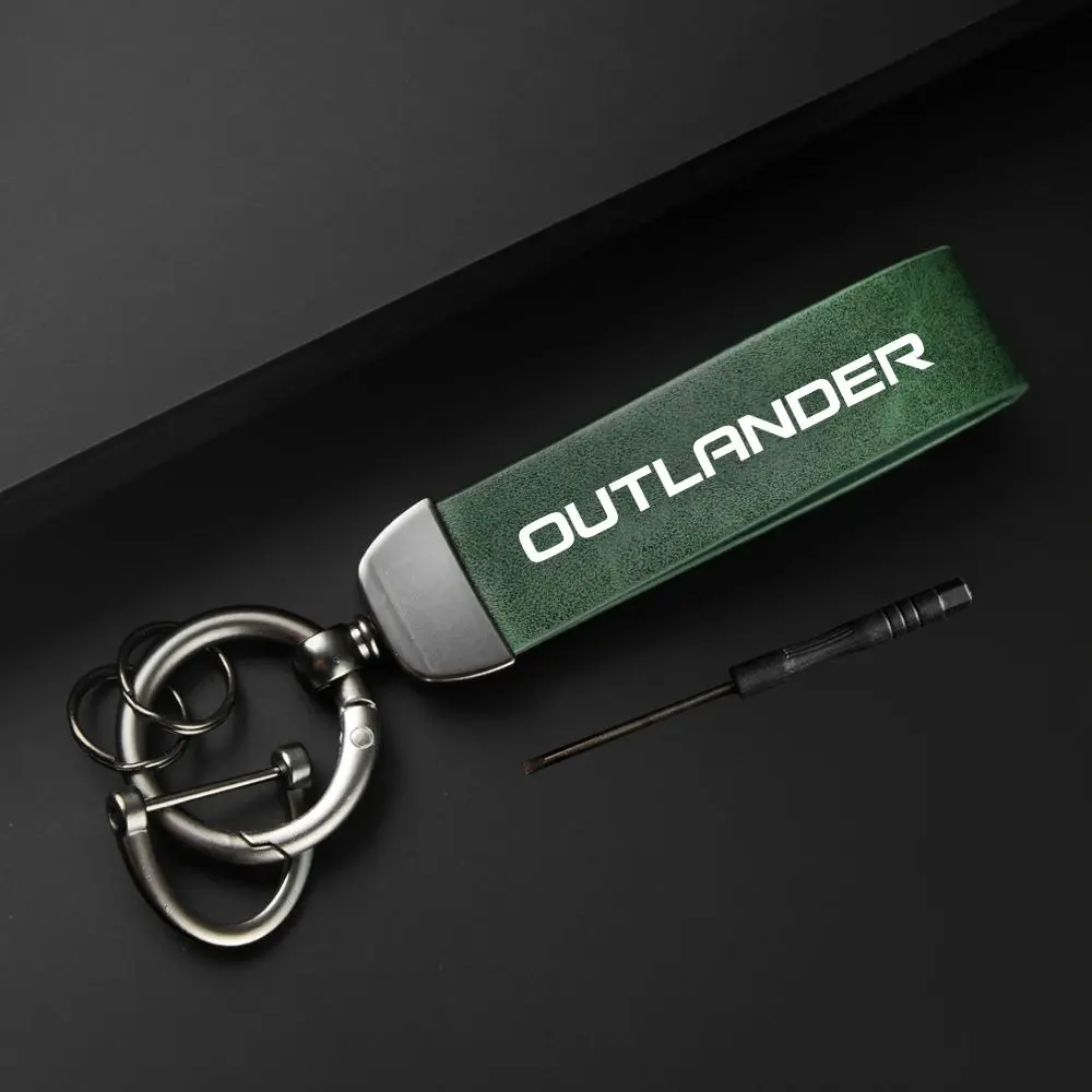 Car Keychain, PU Leather Car Keychain, Simple Design Car Interior Decoration Accessories, Car Key Accessory for Mitsubishi Outlander, Keychain For Car Keys, Car Key Chains