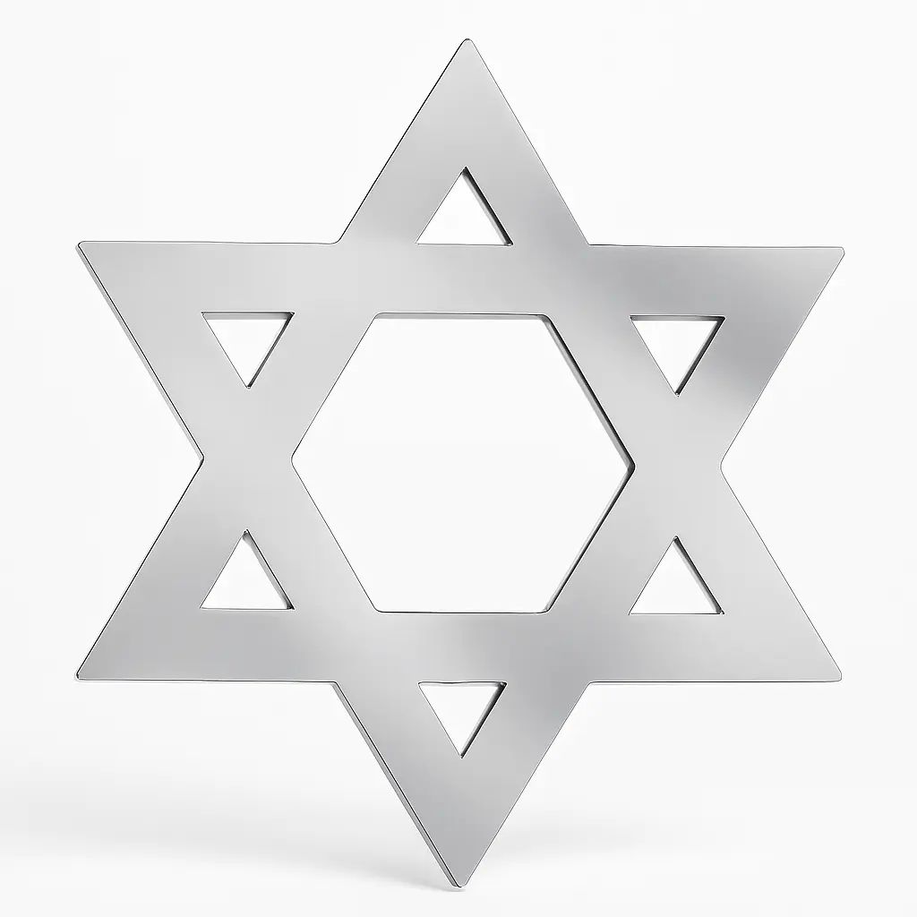 Elegant Star of David Hanging Decoration for Hanukkah