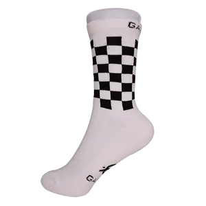Galaxy Skates Socks - White & Black Checkered
