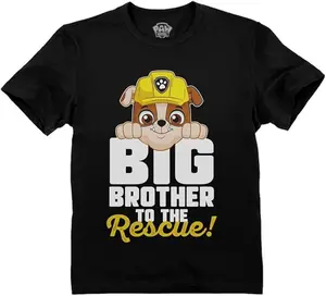 Tstars Big Brother Shirt for Toddler Rubble Paw Marshall Skye Chase Patrol Toddler Kids T-Shirt