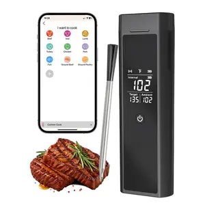 [FLASH SALE] Garvee Dual‑Probe Wireless Meat Thermometer — Bluetooth 5.3 App Control, Dual Stainless‑Steel Probes, LED Display, USB‑C Fast Charge (48‑hr), Magnetic Back