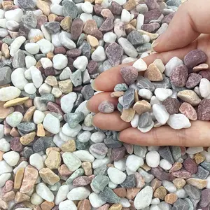 2 lbs  Mixed Color Pea Gravel Pebbles, 3/8 inch Decorative Rocks for , Pebbles for Indoor , Vases, Aquarium Gravel, Top Dressing, Outdoor Decorative Stones