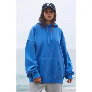 John Galt Women's Blue Christy Oversized Hoodie