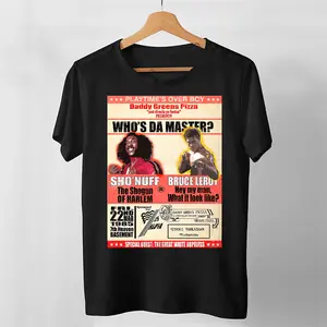 "Sho Nuff Bruce Leroy" Graphic T-Shirt – 100% Cotton Retro Streetwear Tee, Best-Selling Stylish Casual Men & Women Fashion, Vintage Golf Gift Shirt