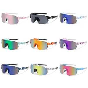 Vibrant Mirrored Cycling Sunglasses |   UV400 Protection Sports Goggles |   Windproof Outdoor Sunglasses for Men Women |   For Biking, Running, Hiking
