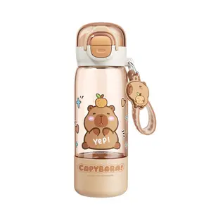 Capybara Water Bottle, Viral 3-In-1 Fun Design, Ideal Gift for Capybara Lovers & Collectors, Durable Reusable Drinkware