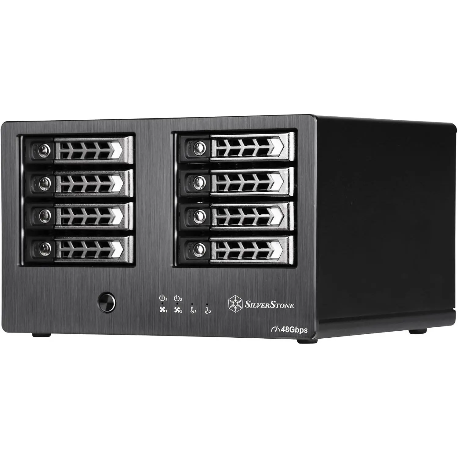Silverstone Tek RL-TS821S 8-Bay 2.5" SAS/SATA Hard Drive Enclosure to Mini-SAS