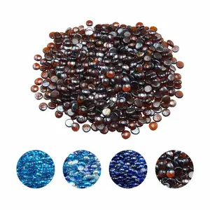 VEVOR Fire Glass, 10LBS/ 4.5KG High-Temperature Resistant Fireplace Rocks, 3/4-Inch/ 19.05 mm Reflective Smokeless Firepit Glass Beads, High Luster Stone Landscaping for Fire Pit Table, Rich Amber