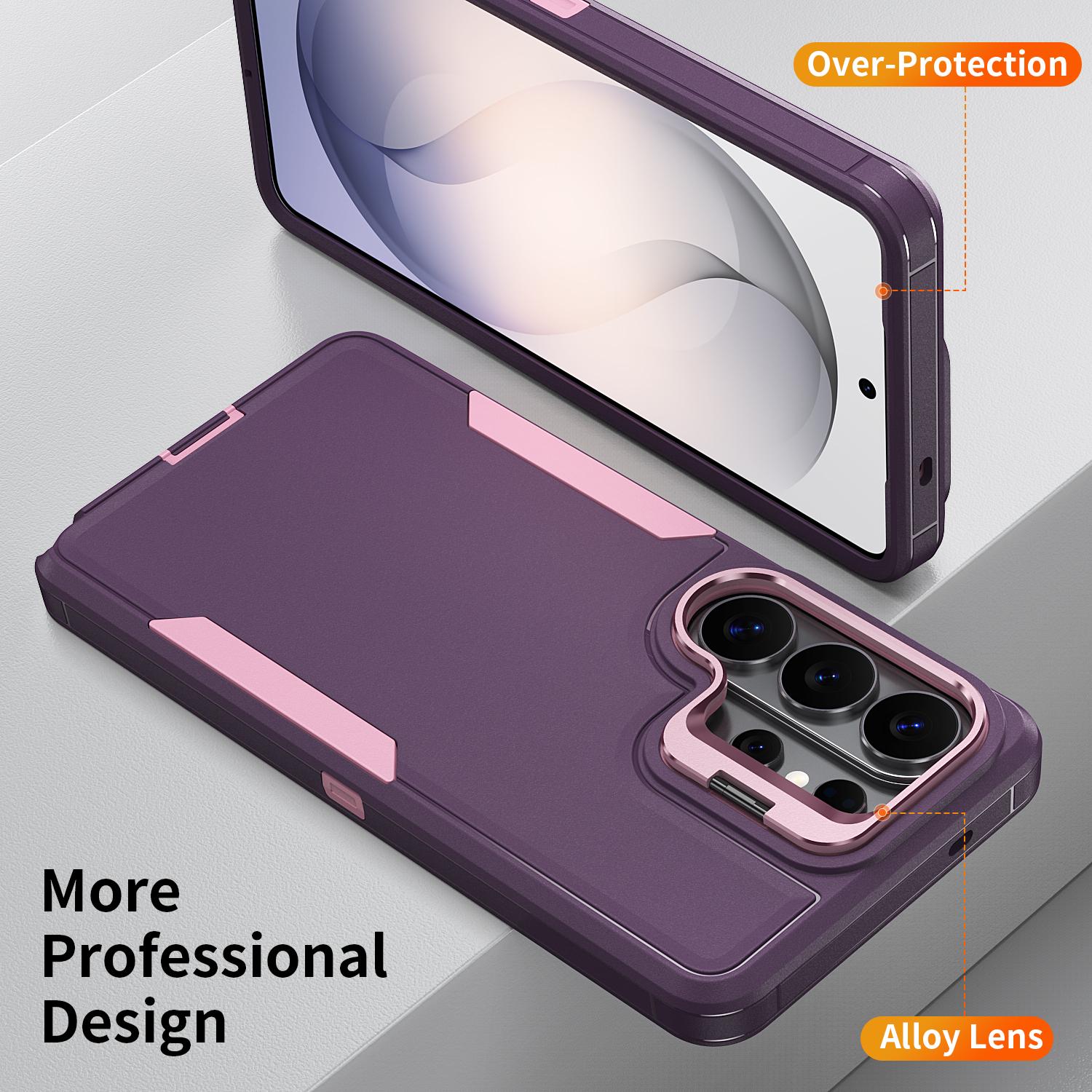 Designed for Samsung Galaxy S26 Ultra S25 S24 S23 S22 Case with Kickstand, 2 in 1 Military Grade Drop Heavy Duty Rugged Shockproof Protective Cover Case