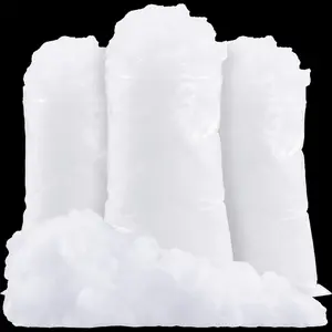 Fake Snow Decoration, Fluffy Clouds for Room Ceiling, Artifical Snowflakes, Fiber Snow for Mantle Village or Nativity Set Decor, Christmas Tree Decor, Holiday Decor and Winter Displays, (300G)