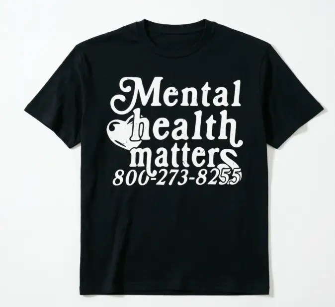 Women's 100% Cotton Short-Sleeve Vintage Letter Graphic Crop Tee - Unisex Black, Anxiety Awareness, Self-Healing Empowerment, Summer Comfort, Fashion Apparel, Good Graphic Shirts, Comfortable, Shortsleeve