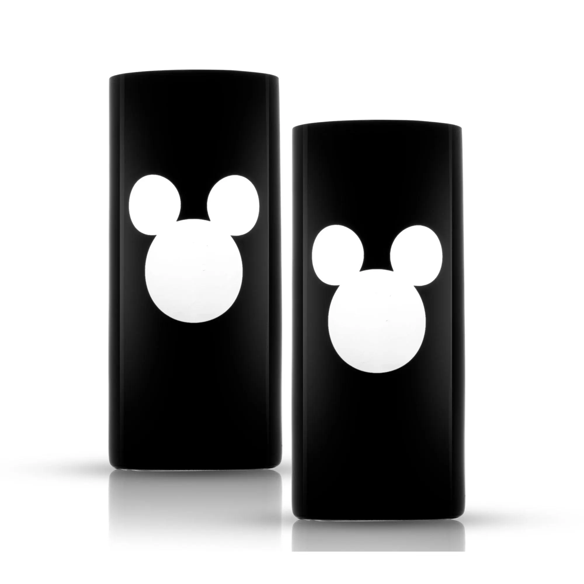 JoyJolt Two Disney Luxury Mickey Crystal Highball Glasses