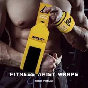"Men's Weightlifting Wrist Wraps - Professional Strength Training Wrist Guards for Bench Press, Powerlifting & CrossFit - Anti-Twist Support for Heavy Lifting & Gym Workouts"