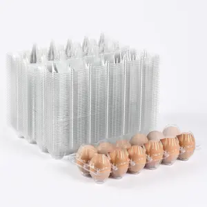 120 count clear plastic Egg Cartons  Bulk, 12grid  Eggs Carton Bulk, clear plastic egg cartons,Egg cartons  bulk  for Family, Farm, Markets, Display