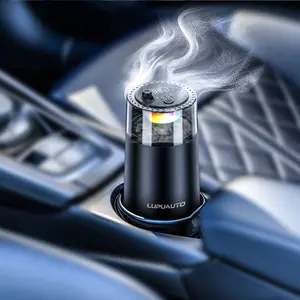 LUPUAUTO 2026 Upgraded Windfall Design Car Aromatherapy Diffuser - 5 Ambient Lights, 3 Spray Modes, Auto On/Off, Long-Lasting Scented Option with Aromatic Woody & Citrusy Scents, Diffuser Car Fragrance, Aromatic Citrusy Scent