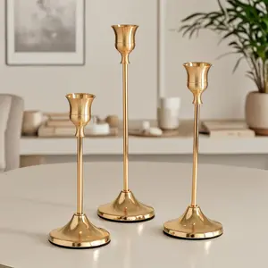 1 set Candle Holder,Vintage Decor Candlestick Holders,Vintage Candle Stand,Vintage Modern Decorative Centerpiece for Table Decor Wedding Fireplace Mantel Home Furnishings Decor Housewarming Gift