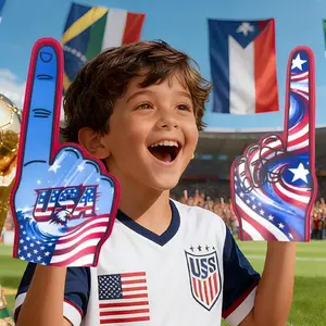 2026 World Cup Cheering Gloves, Eva Foam Large Hand, Raise Hands Up to Ignite Stadium Atmosphere, Perfect for Soccer Fans
