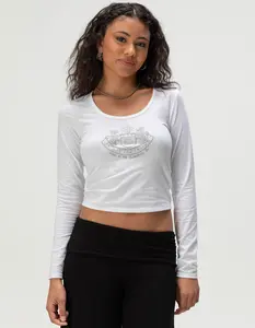 JUICY COUTURE Womens Long Sleeve Baby Tee