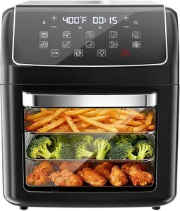Large Capacity Air Fryer Oven 12.6Qt, 10-in-1 Countertop Oven with Rapid Air Crispy Technology, Dishwasher-Safe Accessories