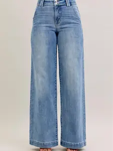 Judy Blue Classy Trouser LIGHT High Waist Wide Leg Jean