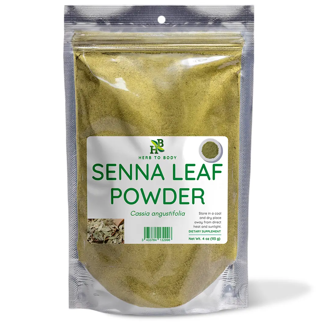 Senna Leaf Powder - 4 oz (113 g) | Cassia Angustifolia | Wildcrafted | Herb To Body