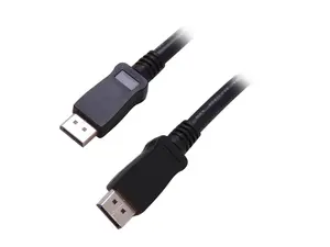StarTech.com DISPLPORT25L 25 ft. Black 1 x DisplayPort Male to 1 x DisplayPort Male DisplayPort Cable with Latches M/M Male to Male