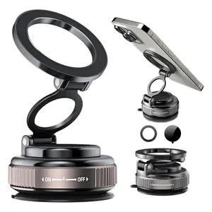 Magnetic Car Phone Holder for MagSafe 28+LBS Strong Suction 360Rotatable Adjustable Portable Stand for iPhone 12-16 Pro Max Plus Car Use