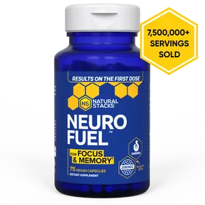 NEUROFUEL Nootropic with Vitamin B6, Artichoke Leaf Extract, and more - Premium Ingredients to Support Focus and Memory - Cognitive Supplement