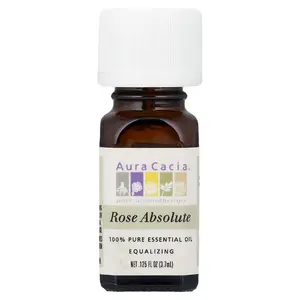 Aura Cacia 100% Pure Essential Oil, Rose Absolute, 0.125 fl oz (3.7 ml)
