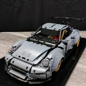 2117pcs 1:10 Scale Car Model Building Blocks, Building Block Sets, Model Car Kit, Home Decor Environment Setup, Racing Enthusiast Collection Moc, High Difficulty Mechanical Assembly, Diy Model Kit
