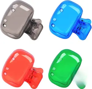 Durable 4-Pack Lightweight Colorful Plastic Travel Toothbrush Head Covers - Portable Clip-On Protector Pods, Ideal for Travel, Camping, Home Bathroom Supplies (Toothbrush Holder Accessory)