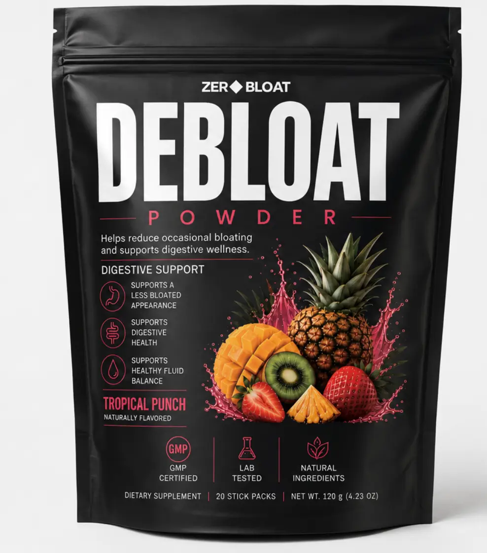 ZERO BLOAT- Debloat Powder, Digestive Wellness Supplement for Natural Bloating Relief
