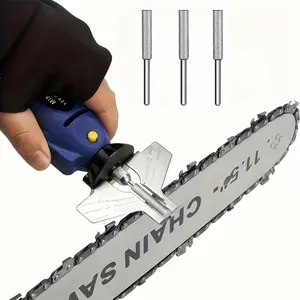 3pcs/15pcs/24pcs Silver Color Chainsaw Sharpener Grinding Head, Diamond Abrasive Tool for Handheld Oil Saw, 4/4.8/5.5mm Electric File Bit, Performance, Precision