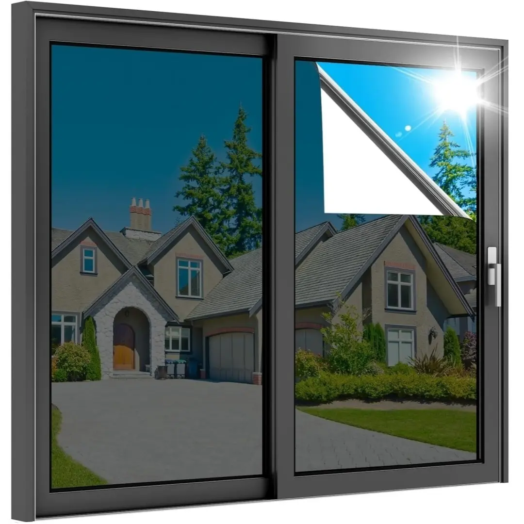 Privacy Window Film See Out Not In, Heat Control Window Tint, Blackout Window Cover with UV Protection Privacy Window Film See Out Not In, Heat Control Window Tint, Blackout Window Cover with UV Protection