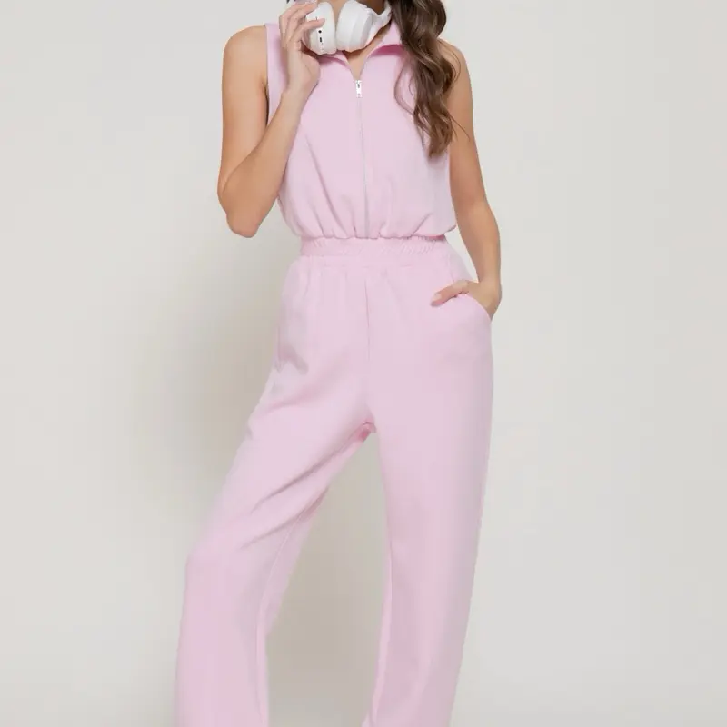 PINK BUTTERSOFT MODAL JUMPSUIT