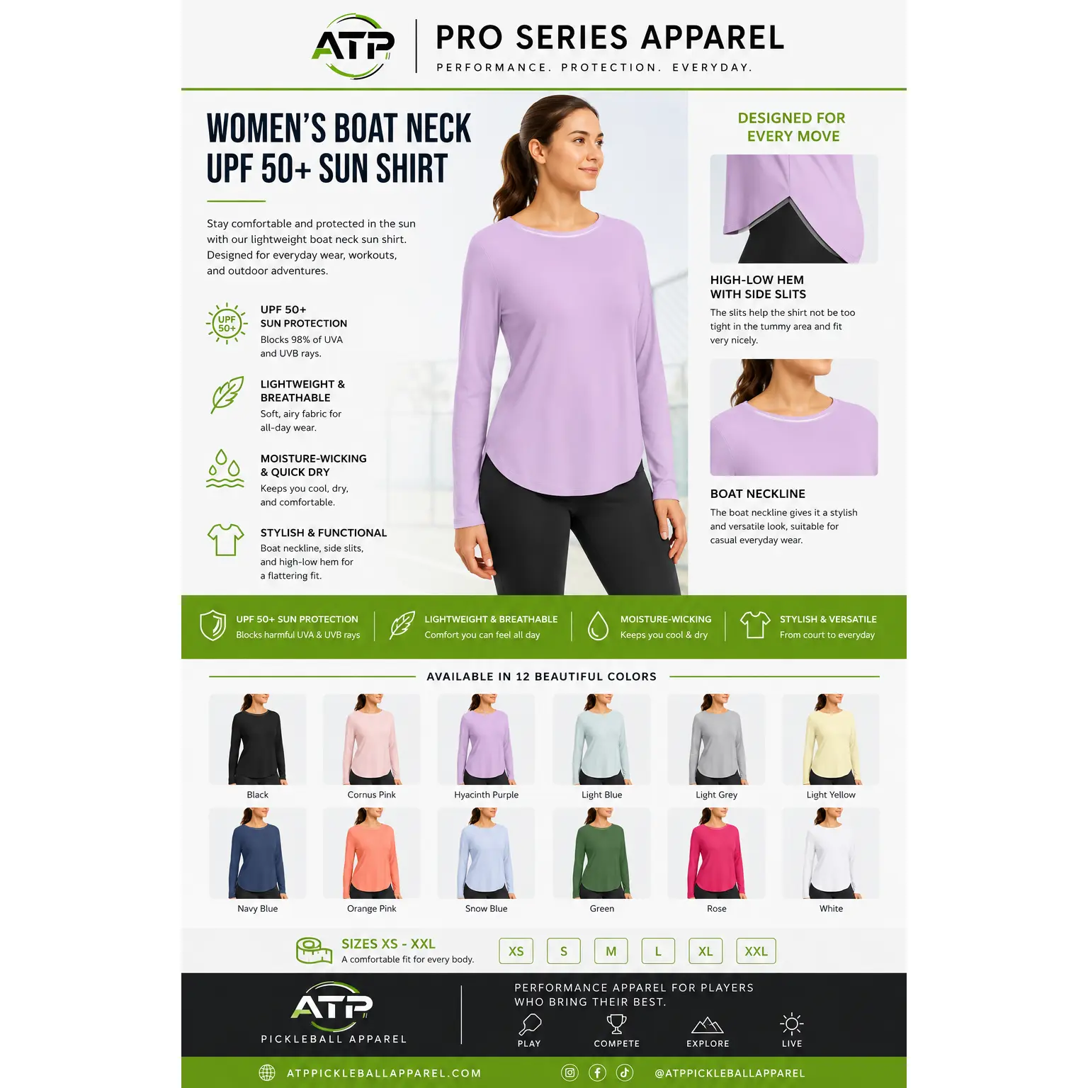 Lady’s Performance Loose Fitting Long Sleeve