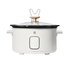 Beautiful 6 Qt Programmable Slow Cooker, White Icing by Drew Barrymore