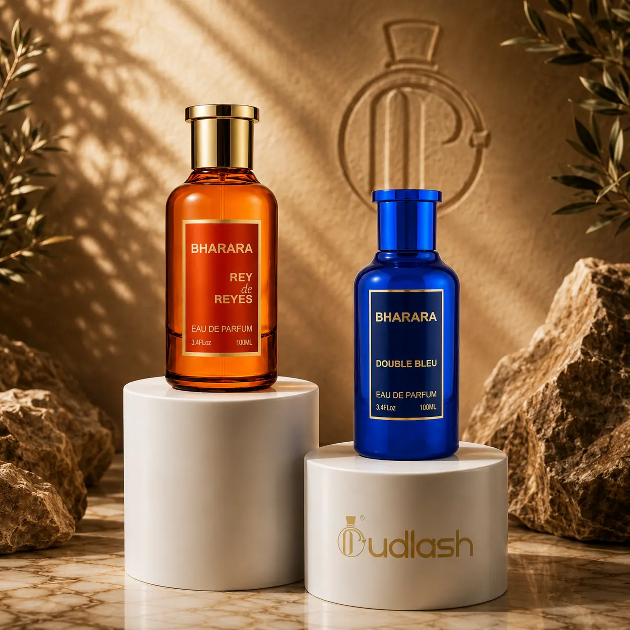 Bharara | Rey De Reyes Orange + Double Bleu | Unisex Fragrance | 100 ML - 3.4 OZ | Eau De Parfum | Bergamot- Pink pepper and Cardamom