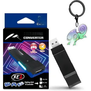 Wireless Controller Adapter with Keychain – 2-in-1 Converter for PlayStation, Switch, Switch 2 & PC, Supports Remap & Turbo (Exclusive Version)