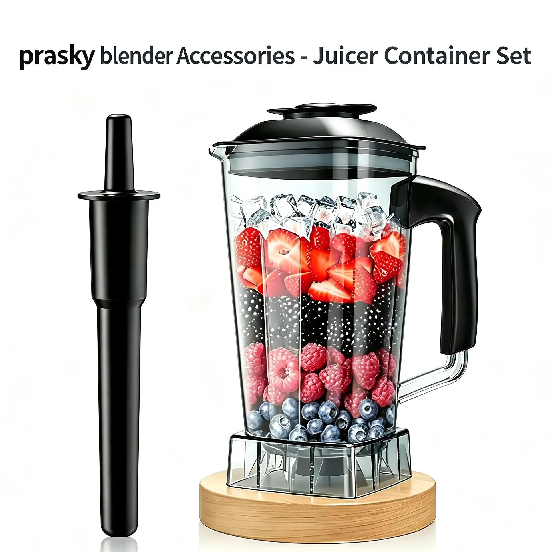 Juicer Container for Professional Blender,PRASKY Fruit Juice Container,BPA Free,Container for Blender Household Appliances Kitchen Appliances,home essentials