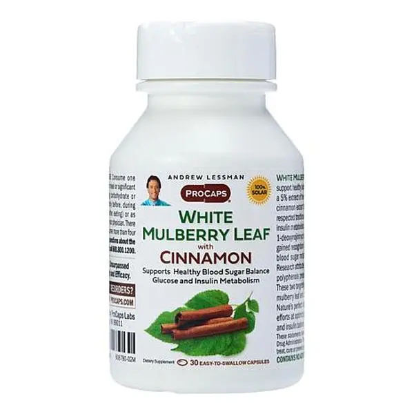 Andrew Lessman White Mulberry Leaf Extract with Cinnamon - 30 Capsules