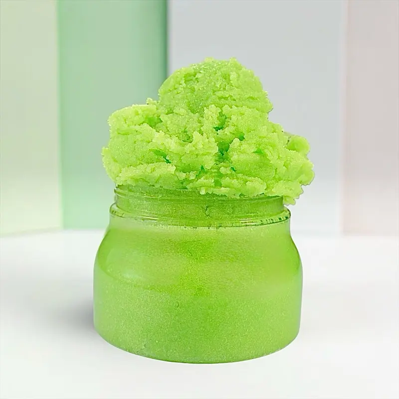 CitrisSan Fresh Pear Scented Foaming Sugar Scrub, Organic Aloe-Infused Moisturizing Exfoliating Cleanser for Smooth Glowing Skin – Beauty & Body Care Skin Care Cosmetic Aloe Vera