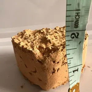 Barrolga- Krunella- piece of clay in a form of heart and mixture of white caolines inside. Made in Mexico