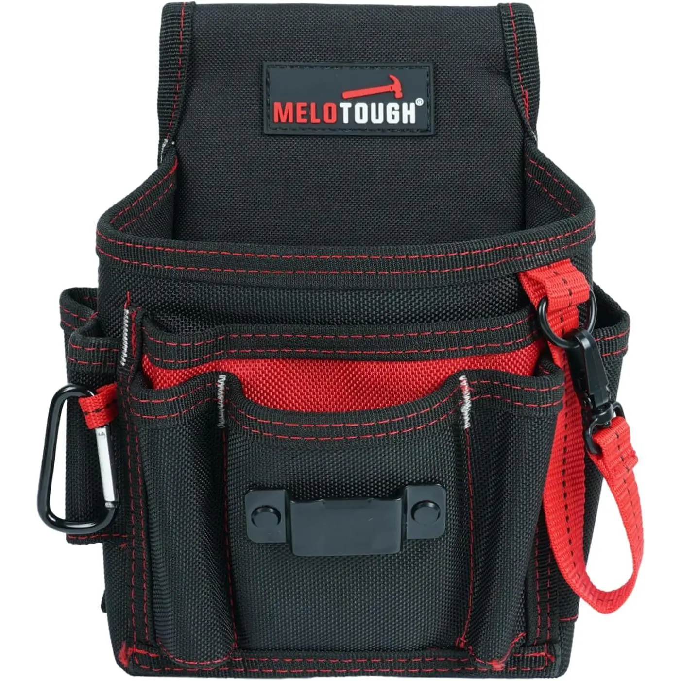Electrician's Small Tool Pouch for Tool Belt Tool Pouch Tool Holster with Multiple Pockets, Construction Pouch Tool Organizer for Tools
