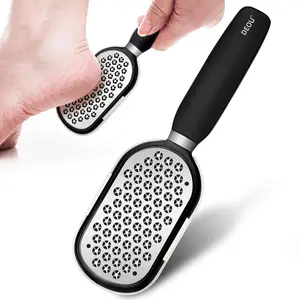 DEOU Stainless Steel Metal Foot File for Dead Skin & Callus Removal Secure Foot Scrubber Heel Repair Pedicure Tool for Feet