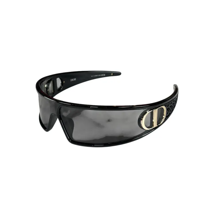 Pre-owned Christian Dior Very Dior M1U Black / Gold Mask Sun Glasses