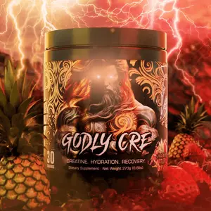 Godly CRE Functional Creatine + Hydration Formula – 5g Creatine Monohydrate, Taurine, AstraGin, Electrolytes – Strength, ATP Support & Recovery – 30 Servings